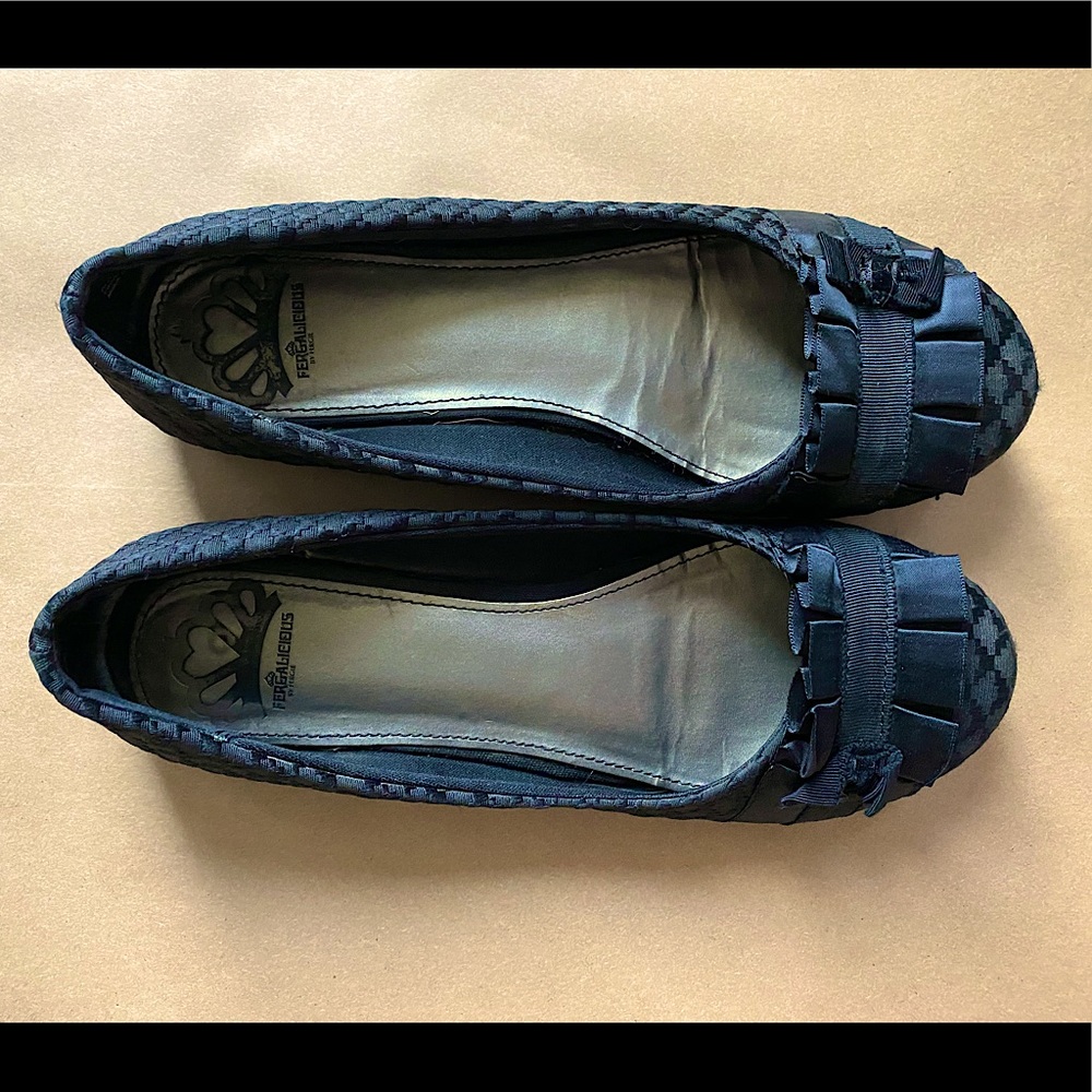 Women’s Fergalicious by Fergie Black Flats, Size 8